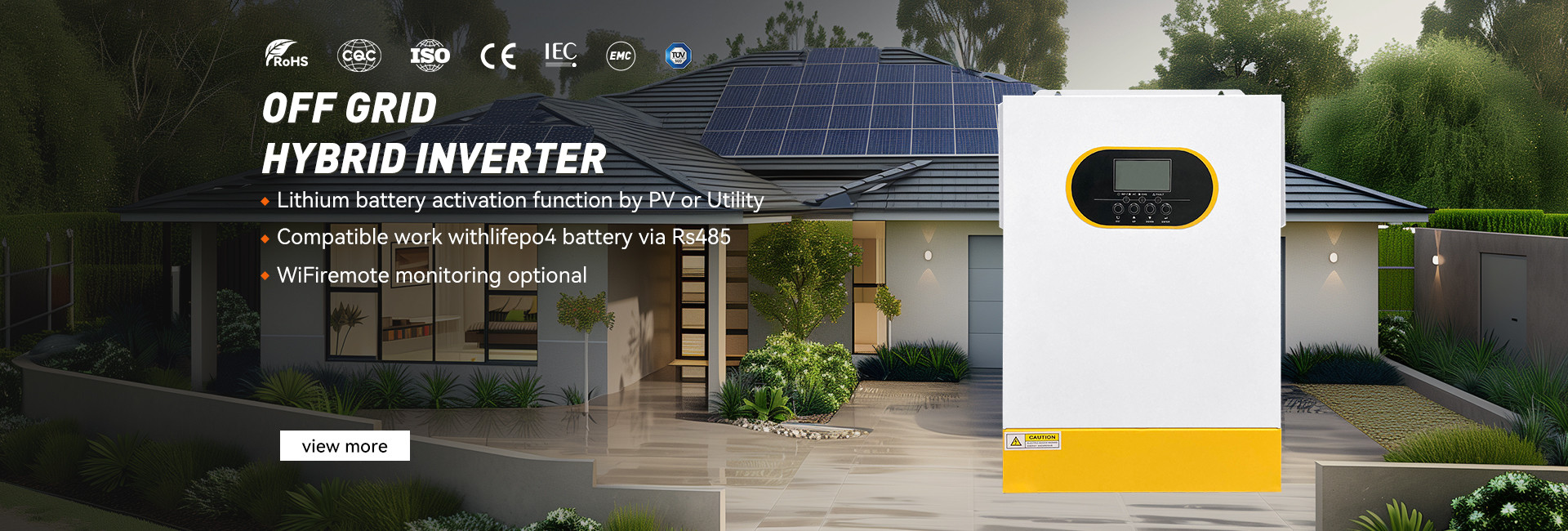 Qualität Weg vom Gitter-hybriden Solarinverter usine