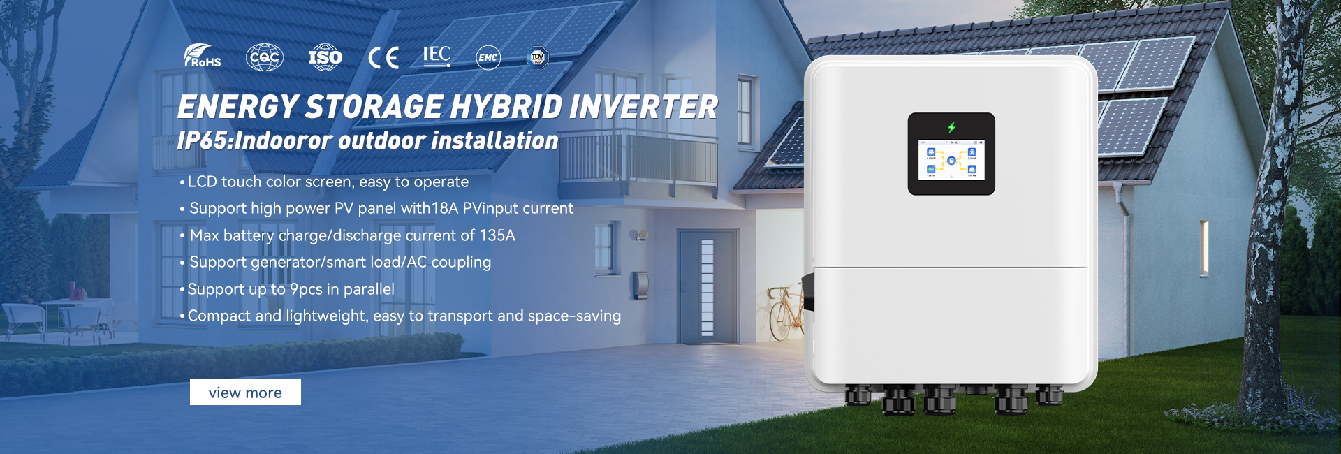 Qualität Weg vom Gitter-hybriden Solarinverter usine