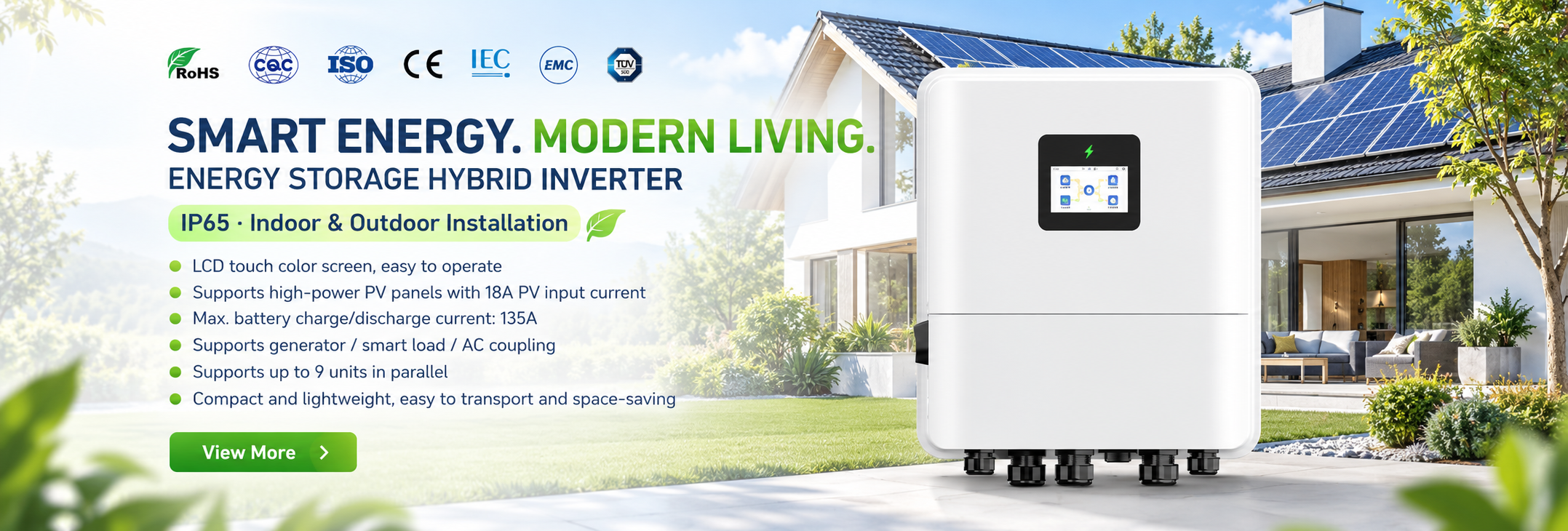 Qualität Weg vom Gitter-hybriden Solarinverter Fabrik