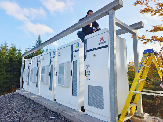 Solarbatterie Energiespeichersystem 100kw 80kwh 20ft 40ft Lithium-Ionen Lifepo4 Flüssigkeitskühlbehälter BESS