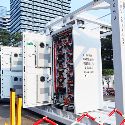 CE FCC Solarsystemlösung für die industrielle Energiespeicherung in einem 20 Fuß großen Behälter 1Mwh 3Mwh 5Mwh mit Fernüberwachung und Steuerung