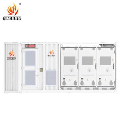 Gewerbliche und industrielle Energiespeichersysteme 372 kWh Hochspannungsbatterie-Schrank mit Flüssigkühlbatterie