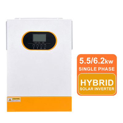 6.2kw 5.5KW 48V Pure Sine Wave Hybrid Solar Inverter mit MPPT Hochspannungseingang Lithiumbatterie RS485 Kommunikation