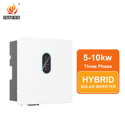 European Efficiency European Efficiency 97.0% Hybrid Solar Inverter Three Phase Pure Sine Wave On Off Grid MPPT IP65 250V-600V 5kw 6kw 8kw 10kw Wall Mountable Design