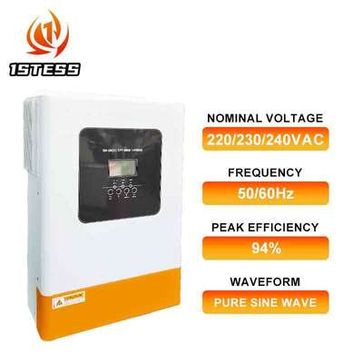 48V Single Phase Pure Sine Wave Hybrid Solar Inverter 5.5kw 6.2kw MPPT Off Grid with High AC Charging Current