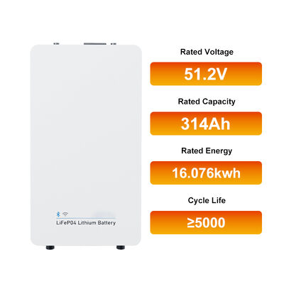 Kompaktes, bodenmontiertes 16-kWh-Batteriesystem mit 58,4 V Ladespannung