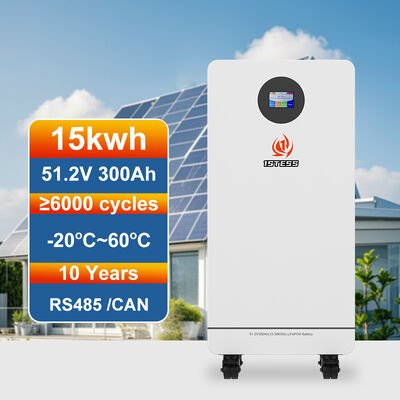 Portable Home Backup Leistung 300Ah LiFePO4 15.36kWh Touchscreen Überladung Entladung Schutz
