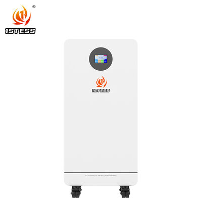 Residential Storage Battery 15.36kWh Large Capacity with Wheels Smart Monitoring Safe Easy Install