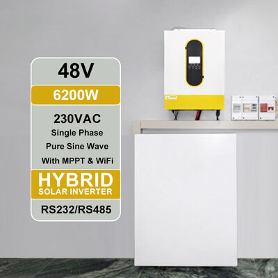 48V 6200W Solar Inverter Charger All in One MPPT 120A Dual Output Home Use