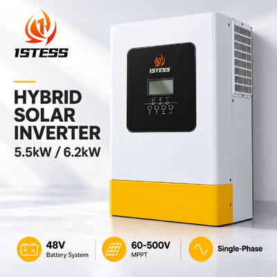 quality 1. Ess 5,5kW / 6,2kW 48V Hybrid-Solar-Wechselrichter factory